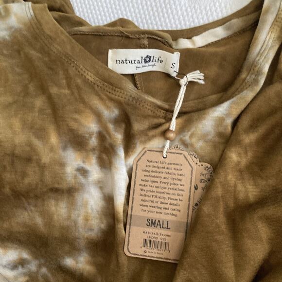 NWT Natural Life Dress Tie Dye Long Sleeve Maxi Pockets Boho Rayon Size S - Picture 5 of 14